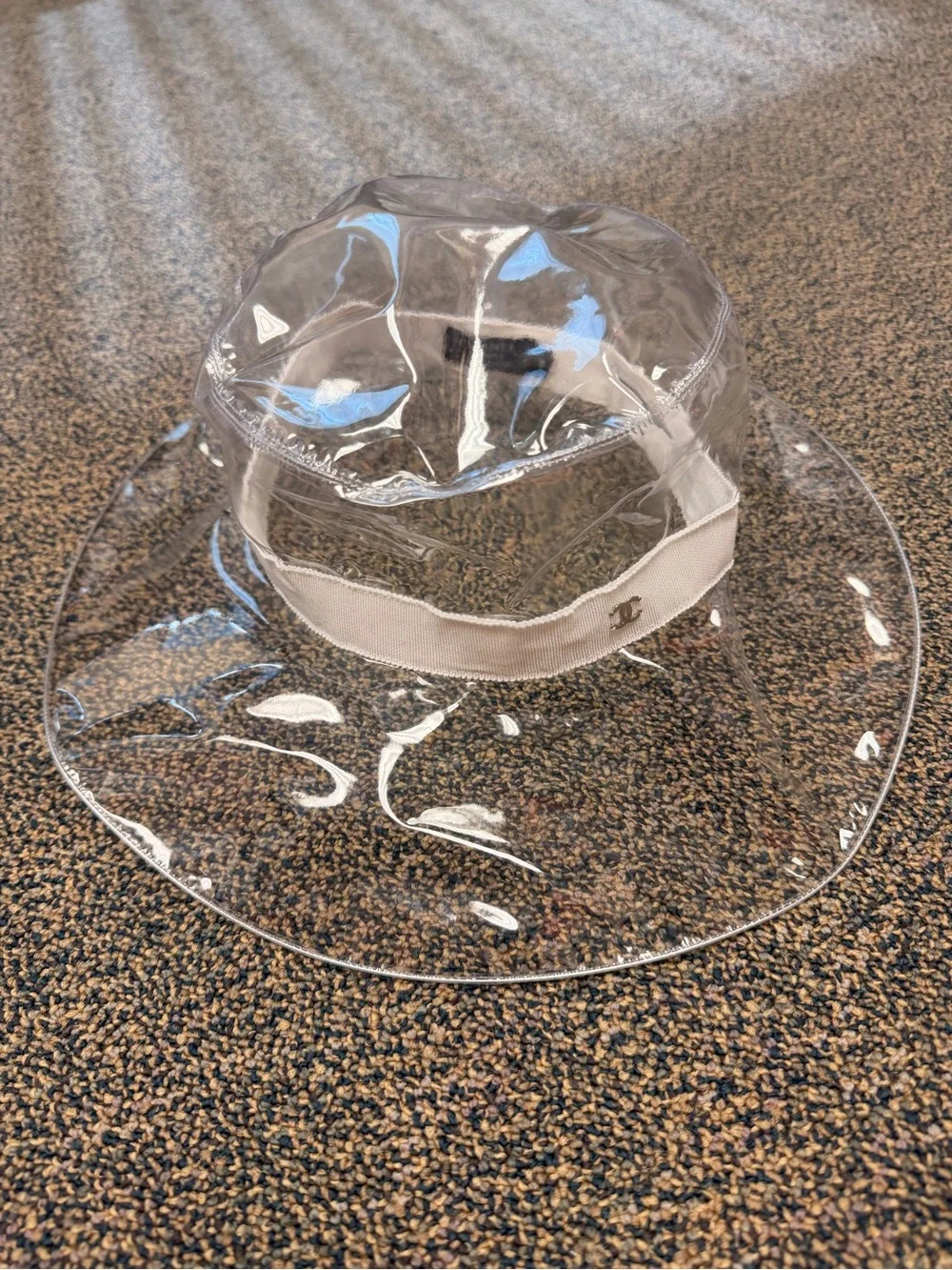 Chanel clear hat
